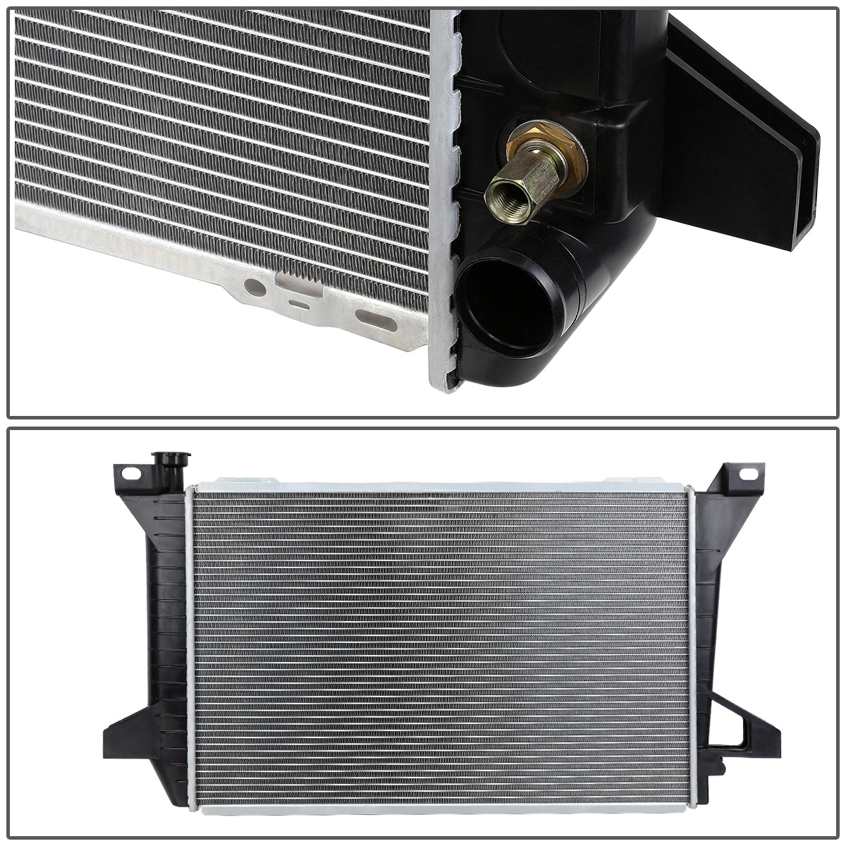 85-96 Ford F150 F250 F350 Bronco 4.9L MT AT Aluminum Radiator - 1452