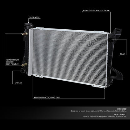 85-97 Ford F150 F250 F350 Bronco 5.0L 5.8L AT w/AC Aluminum Radiator - 1453
