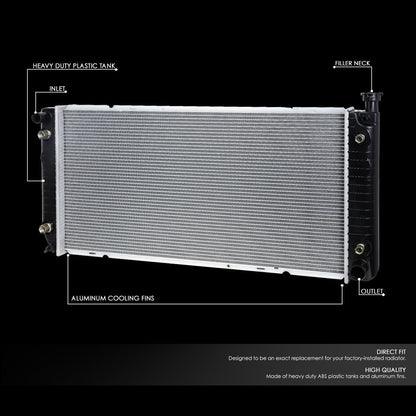 92-00 Cadillac Escalade Chevy GMC C/K 1500 2500 3500 Aluminum Radiator - 1522