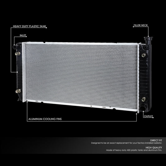 92-00 Cadillac Escalade Chevy GMC C/K 1500 2500 3500 Aluminum Radiator - 1522