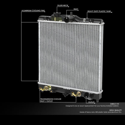 92-00 Honda Civic 93-97 Del Sol MT B16 DOHC Aluminum Radiator - 1570