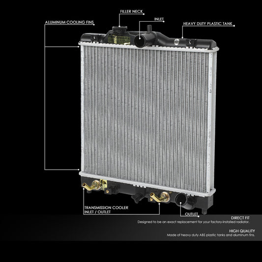 92-00 Honda Civic 93-97 Del Sol MT B16 DOHC Aluminum Radiator - 1570