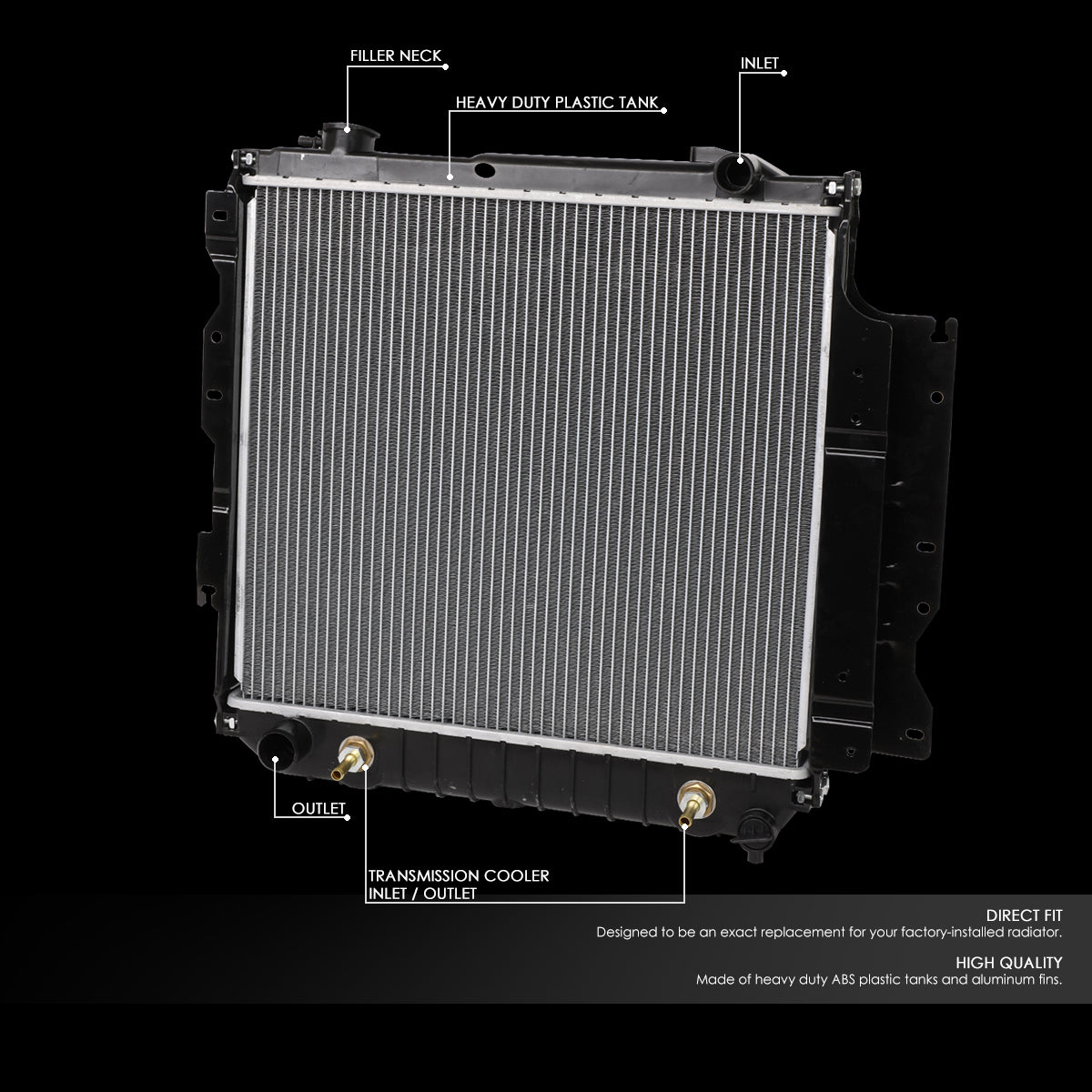97-06 Jeep Wrangler AT Aluminum Radiator - 1682