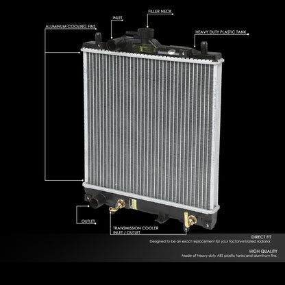 95-01 Suzuki Swift Geo Chevy Metro 1.0L 1.3L Aluminum Radiator - 1732