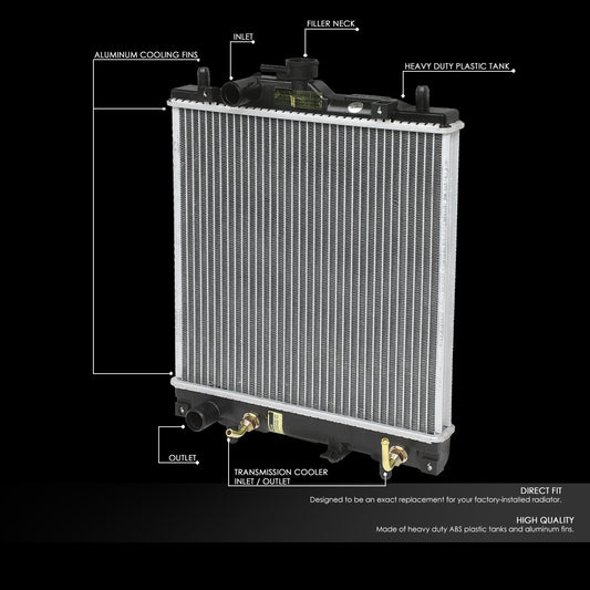 95-01 Suzuki Swift Geo Chevy Metro 1.0L 1.3L Aluminum Radiator - 1732