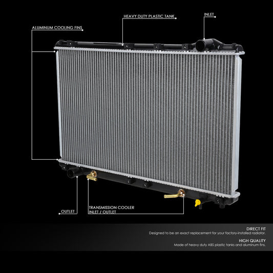 94-96 Lexus ES300 95-99 Toyota Camry V6 Avalon AT Aluminum Radiator - 1746