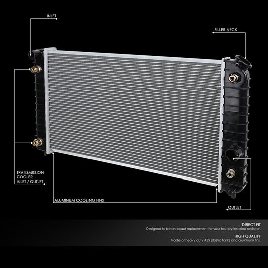 96-05 GMC Jimmy Sonoma Chevy Blazer S10 C1500 4.3L AT Aluminum Radiator - 1826