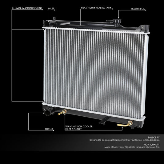 96-04 Suzuki Sidekick Grand Vitara Chevy Tracker AT Aluminum Radiator - 2087