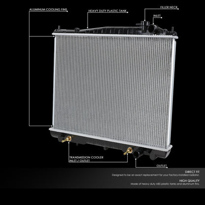 98-04 Nissan Frontier Xterra AT Aluminum Radiator - 2215