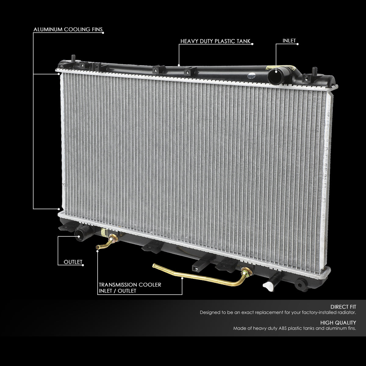 00-04 Toyota Avalon Aluminum Radiator - 2324