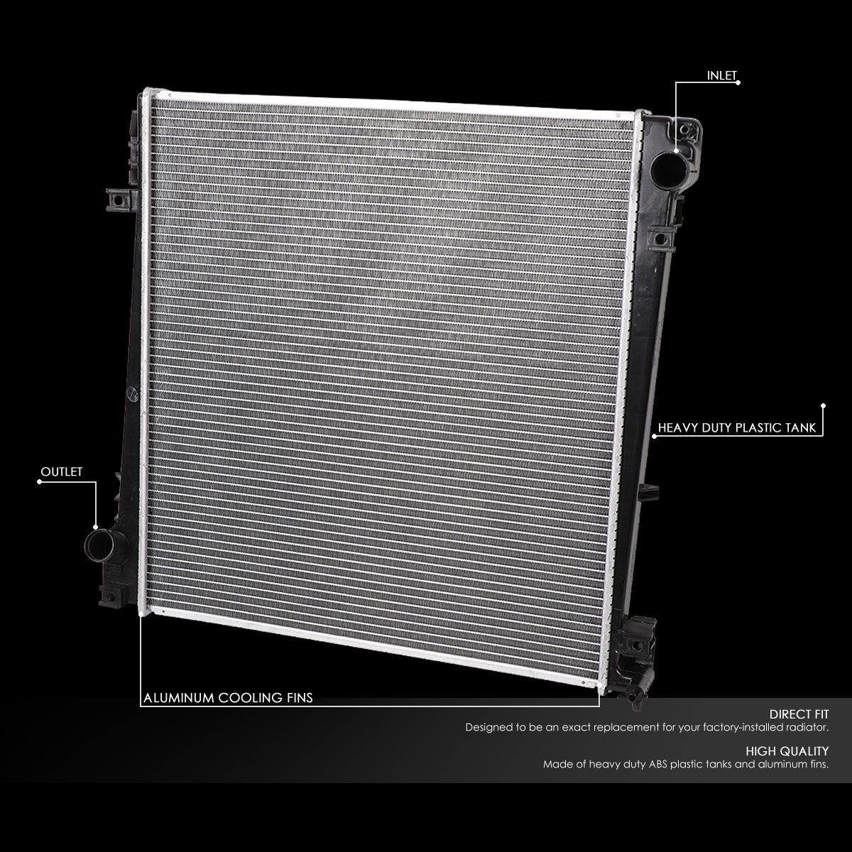 02-05 Ford Explorer Mercury Mountaineer w/o TOC Aluminum Radiator - 2342