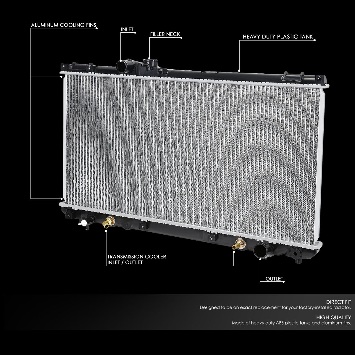 01-05 Lexus IS300 AT Aluminum Radiator - 2356
