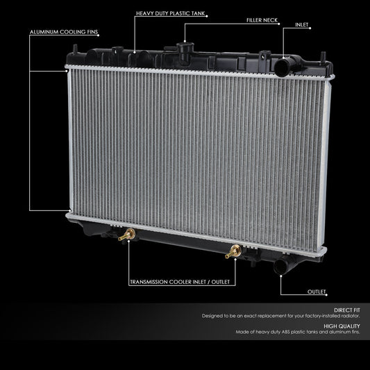 99-02 Infiniti G20 2.0L L4 AT Aluminum Radiator - 2413
