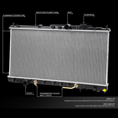 01-05 Sebring Stratus Eclipse 2.4L 2.7L AT Aluminum Radiator - 2438