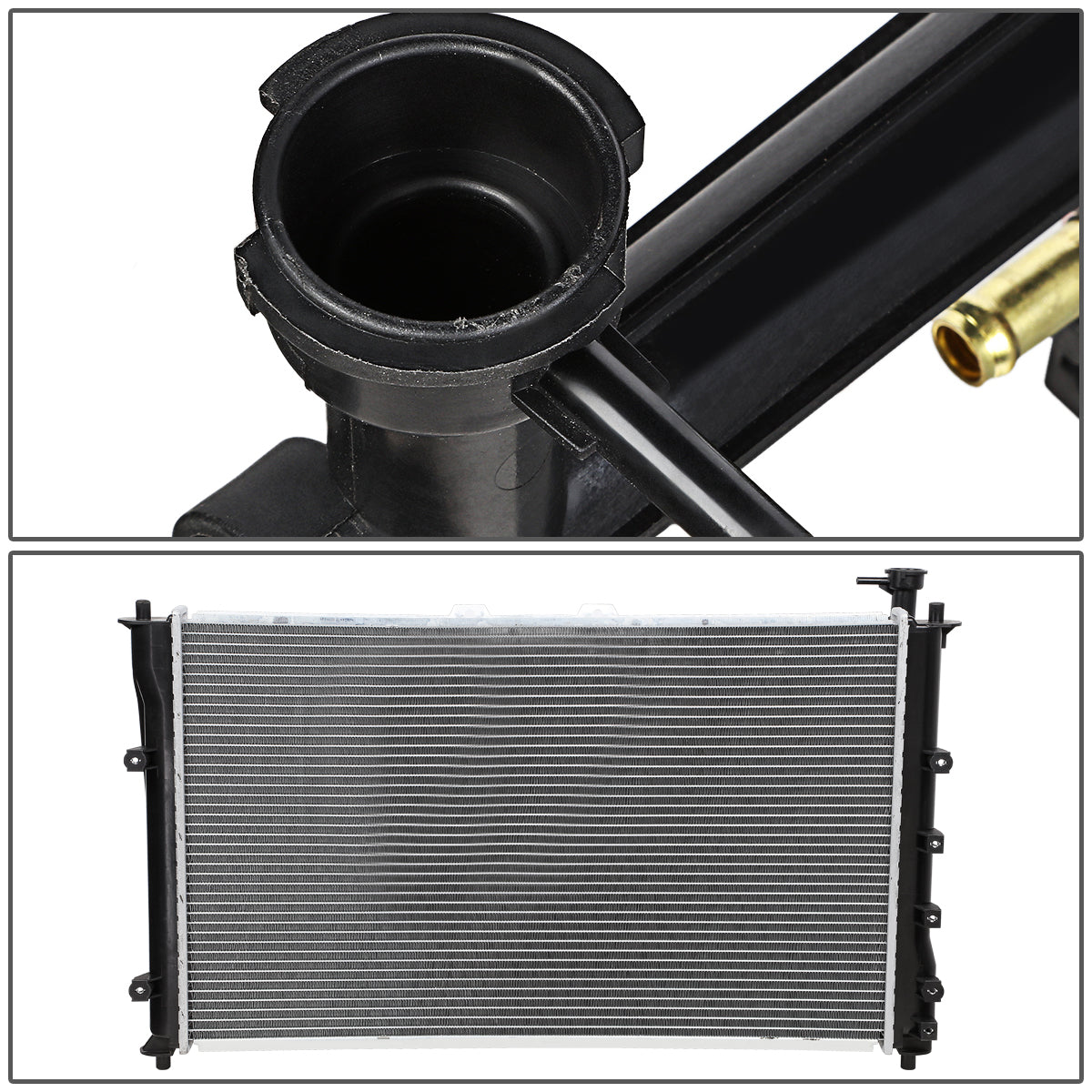 02-05 Kia Sedona 3.5L V6 AT Aluminum Radiator - 2442