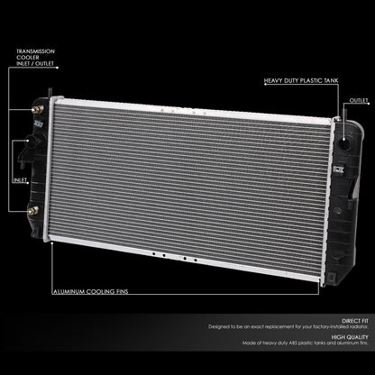 01-04 Cadillac Seville AT Aluminum Radiator - 2513