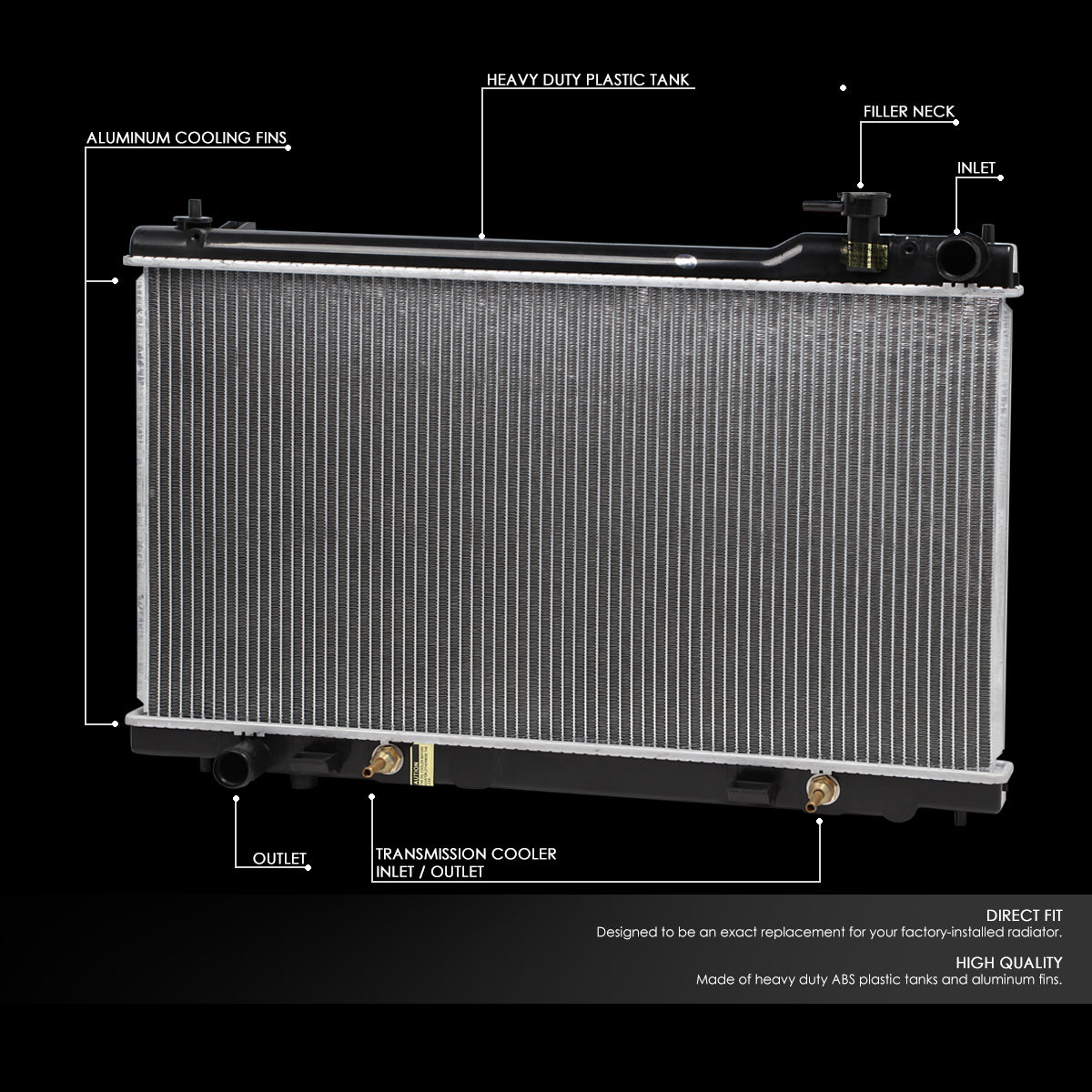 03-07 Infiniti G35 Aluminum Radiator - 2588