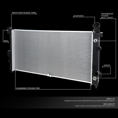 01-05 Chevy Venture Pontiac Montana Aztek 3.4L AT Aluminum Radiator - 2728