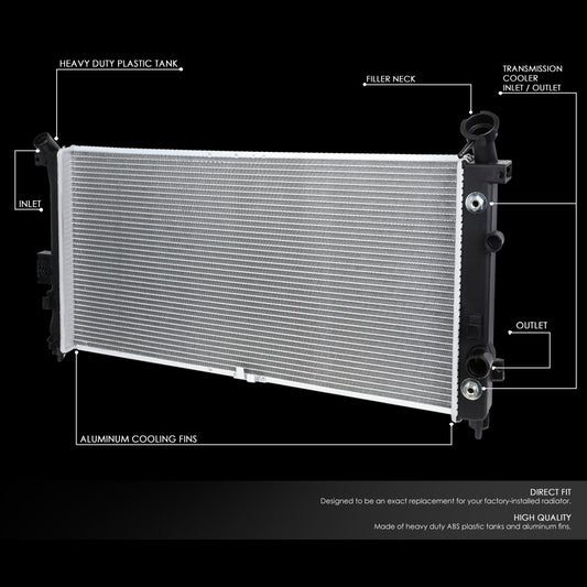 01-05 Chevy Venture Pontiac Montana Aztek 3.4L AT Aluminum Radiator - 2728