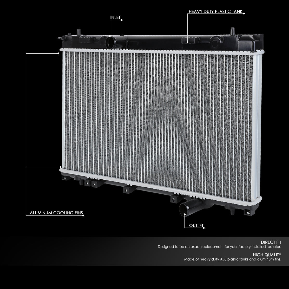 03-05 Dodge Neon SRT-4 MT Aluminum Radiator - 2794