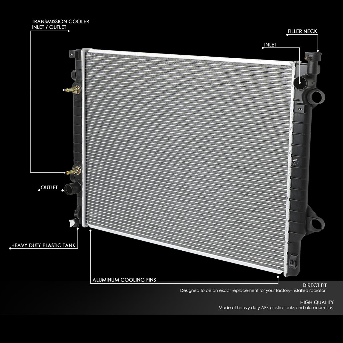 05-15 Toyota Tacoma Aluminum Radiator - 2802