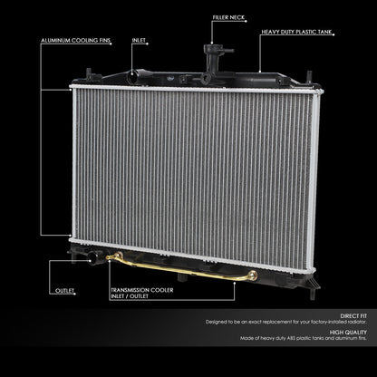 06-12 Dodge Attitude Hyundai Accent 1.4L 1.6L AT Aluminum Radiator - 2896