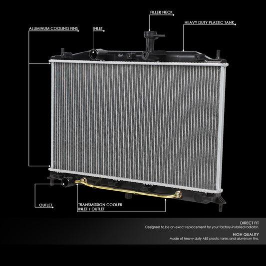 06-12 Dodge Attitude Hyundai Accent 1.4L 1.6L AT Aluminum Radiator - 2896