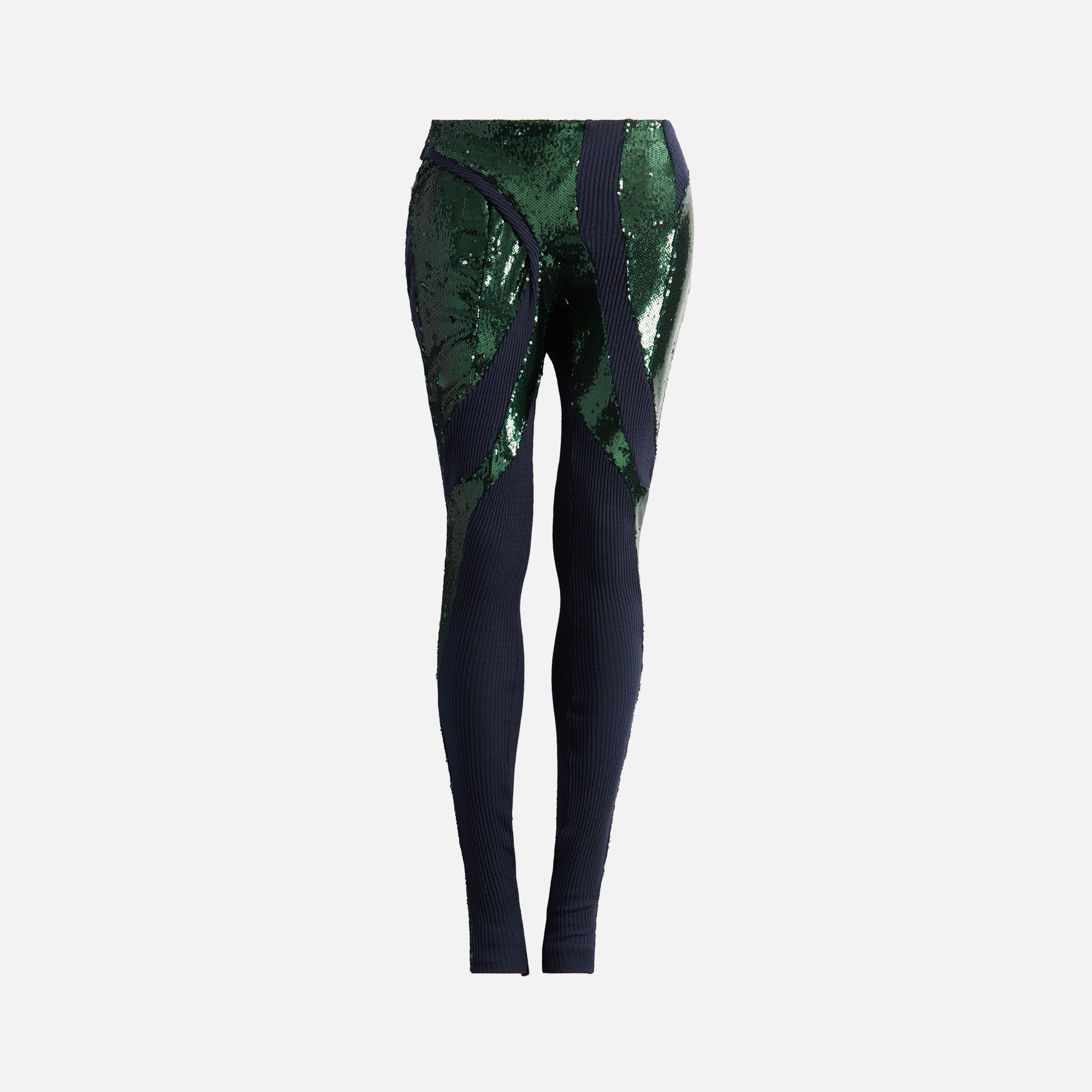 Ottolinger Deconstructed Sequin Pants - Green