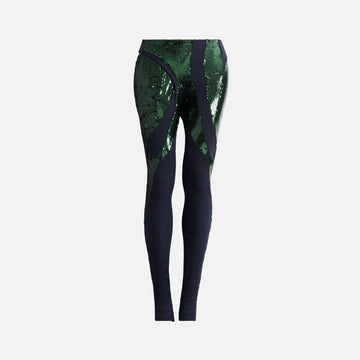 Ottolinger Deconstructed Sequin Pants - Green