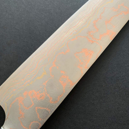 Gyuto knife, Aogami 2, Stainless Clad, Coloured damascus finish - Saji