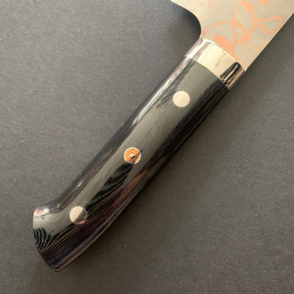Gyuto knife, Aogami 2, Stainless Clad, Coloured damascus finish - Saji