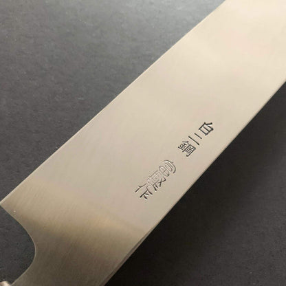 Sakimaru knife, Shirogami 2 Honyaki, mirror finish  - Togashi Kenji
