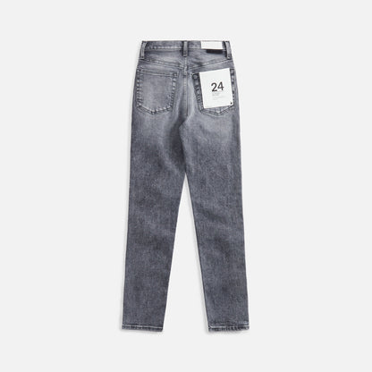 ReDone 90's High Rise Ankle Crop - Silver Fade