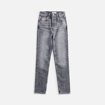 ReDone 90's High Rise Ankle Crop - Silver Fade