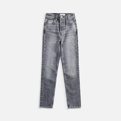 ReDone 90's High Rise Ankle Crop - Silver Fade
