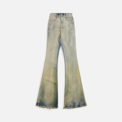 Rick Owens Bolan Bootcut Denim - Pearl / Acid Degrade