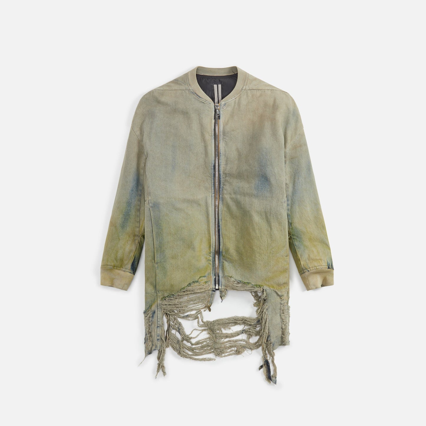 Rick Owens Jumbo Peter Flight Jacket - Pearl / Acid Degrade