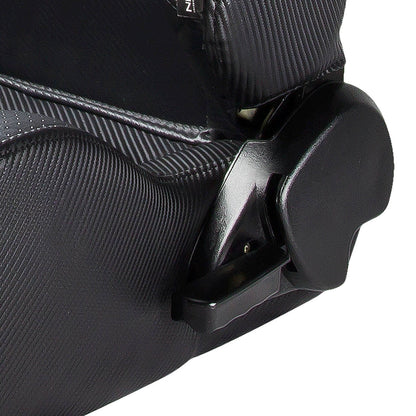PVC Leather Racing Seat w/Universal Slider - Carbon Fiber Look