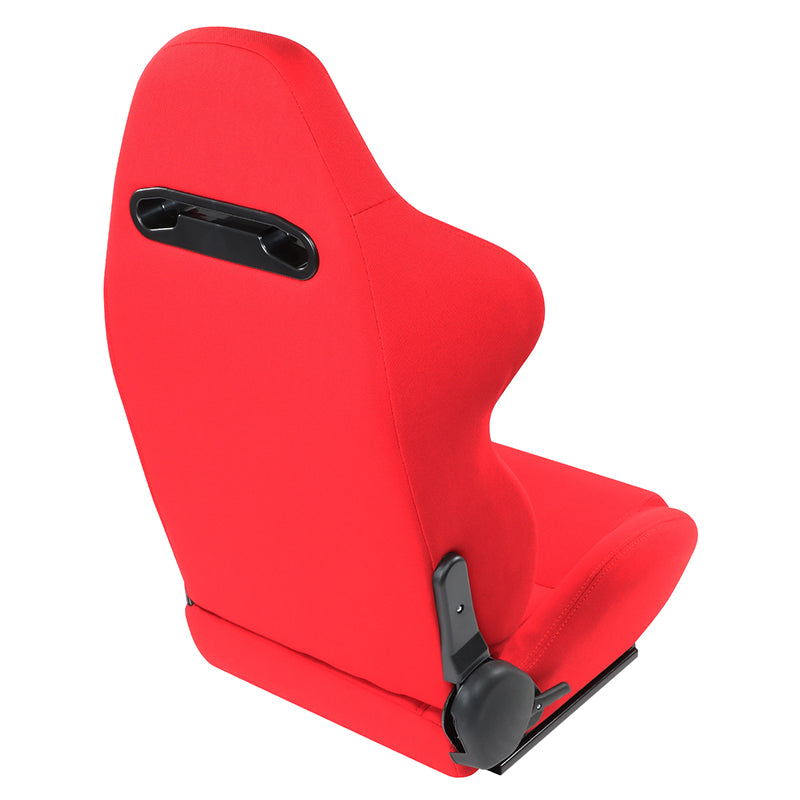 Red Woven Fabric Racing Seat <BR>21.5 X 21.5 X 35 In. Overall Dimensions