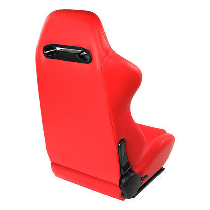 Red Vinyl Stitching Racing Seat <BR>21.5 X 22 X 36 In. Overall Dimensions