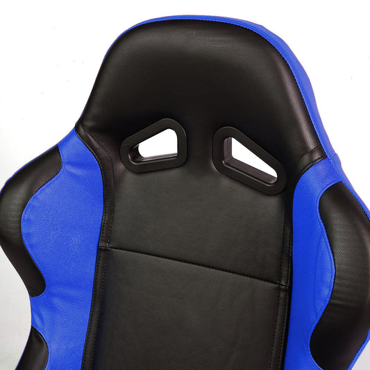 Racing Seats - Reclinable - PVC Leather - Type-R - Pair