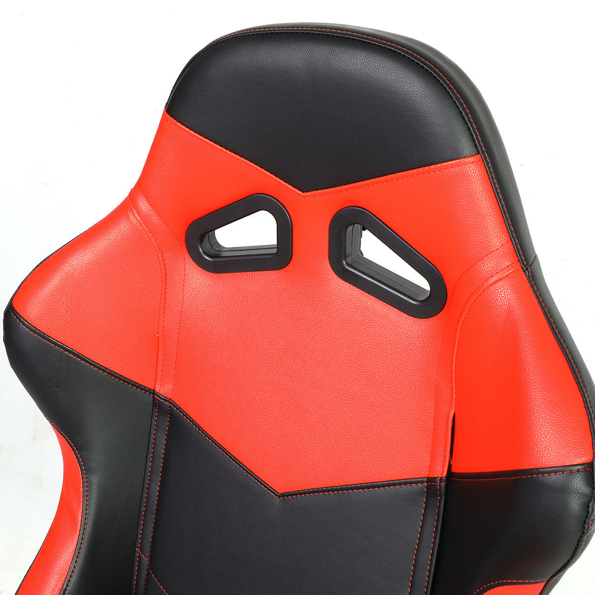 Racing Seats - Reclinable - Arrow Design - PVC Leather - Pair
