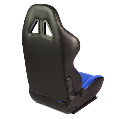 Racing Seats - Reclinable - Square Stitch - PVC Leather - Pair