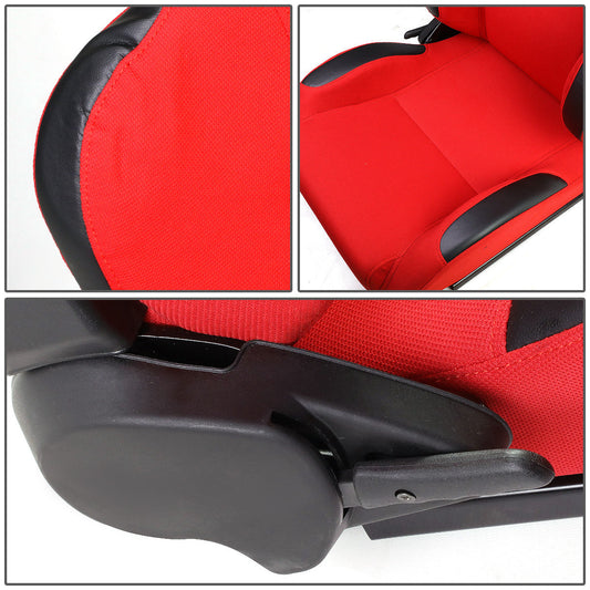 Racing Seats - Reclinable - Cloth - Type-R - Pair
