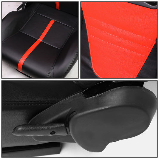 Racing Seats - Reclinable - Leather - Type-R - Pair
