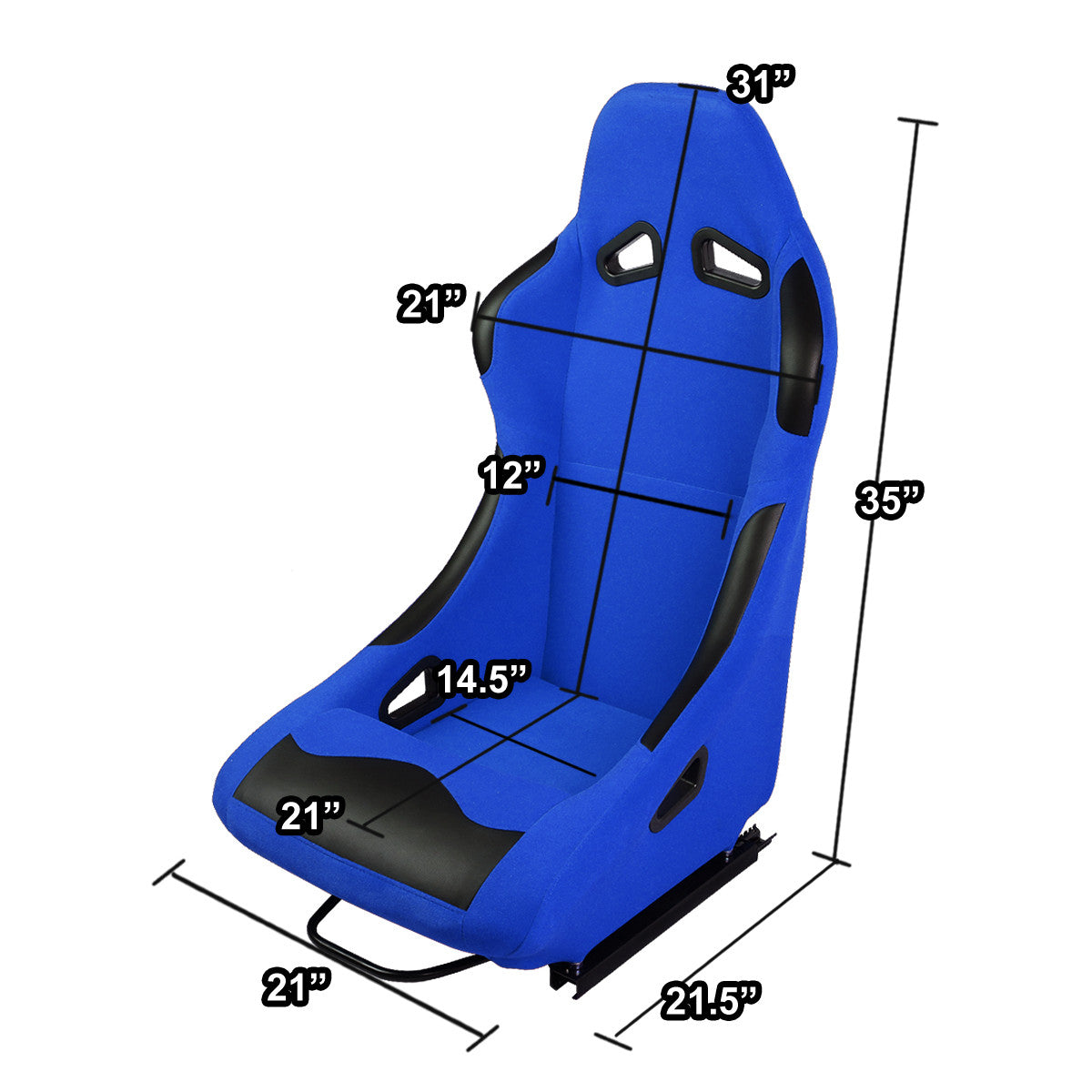 Racing Seats - Bucket Fabric - Pair