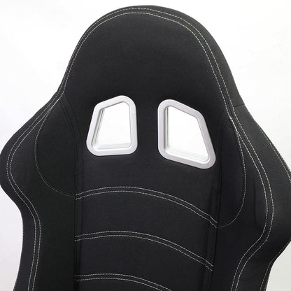 Racing Seats - Reclinable - Woven Fabric - Pair