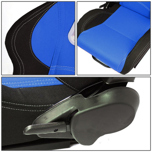 Racing Seats - Reclinable - Woven Fabric - Type-R - Pair