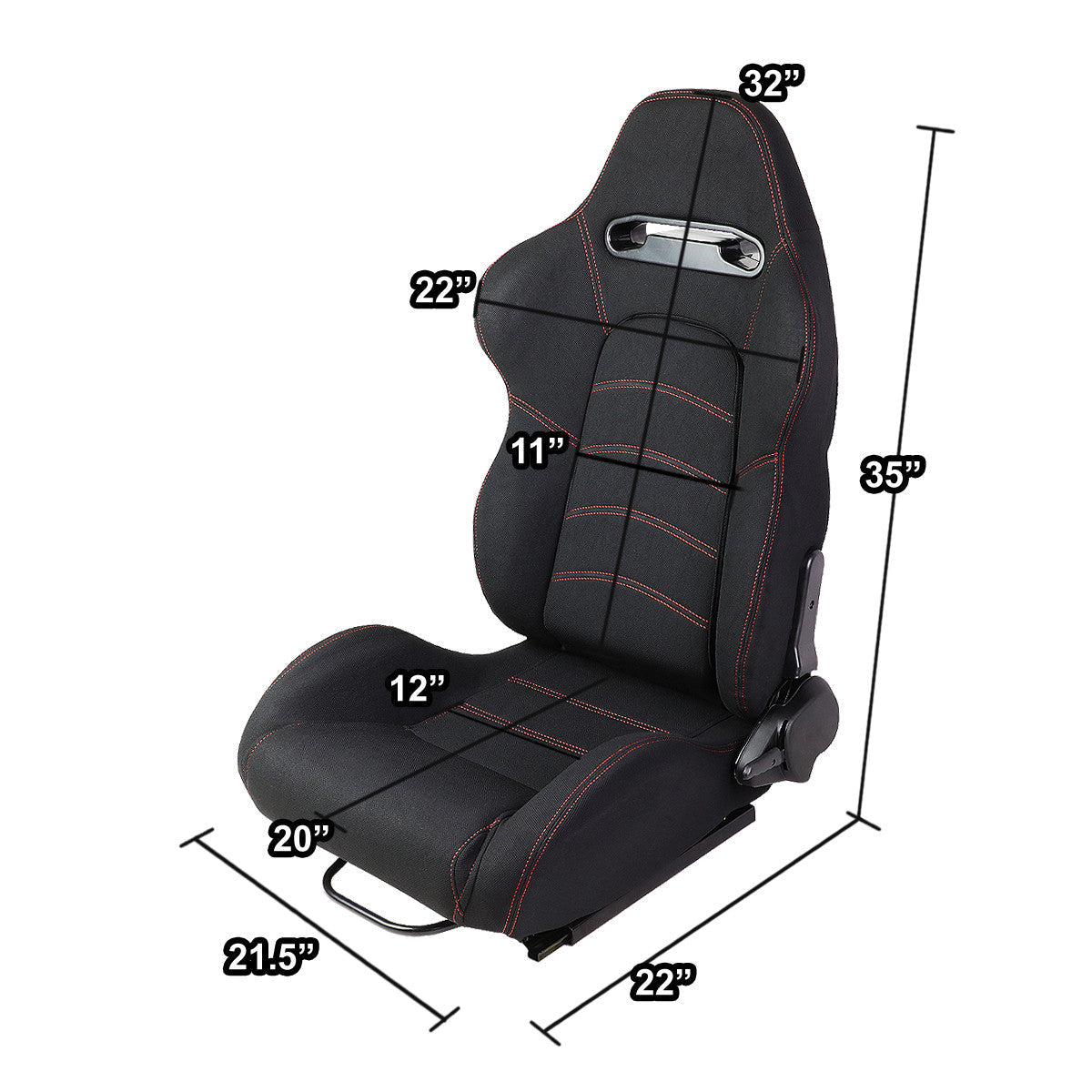 Racing Seats - Reclinable - Type-R - Pair