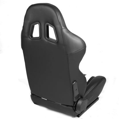 Racing Seats - Reclinable - Type-R - PVC Leather - Pair